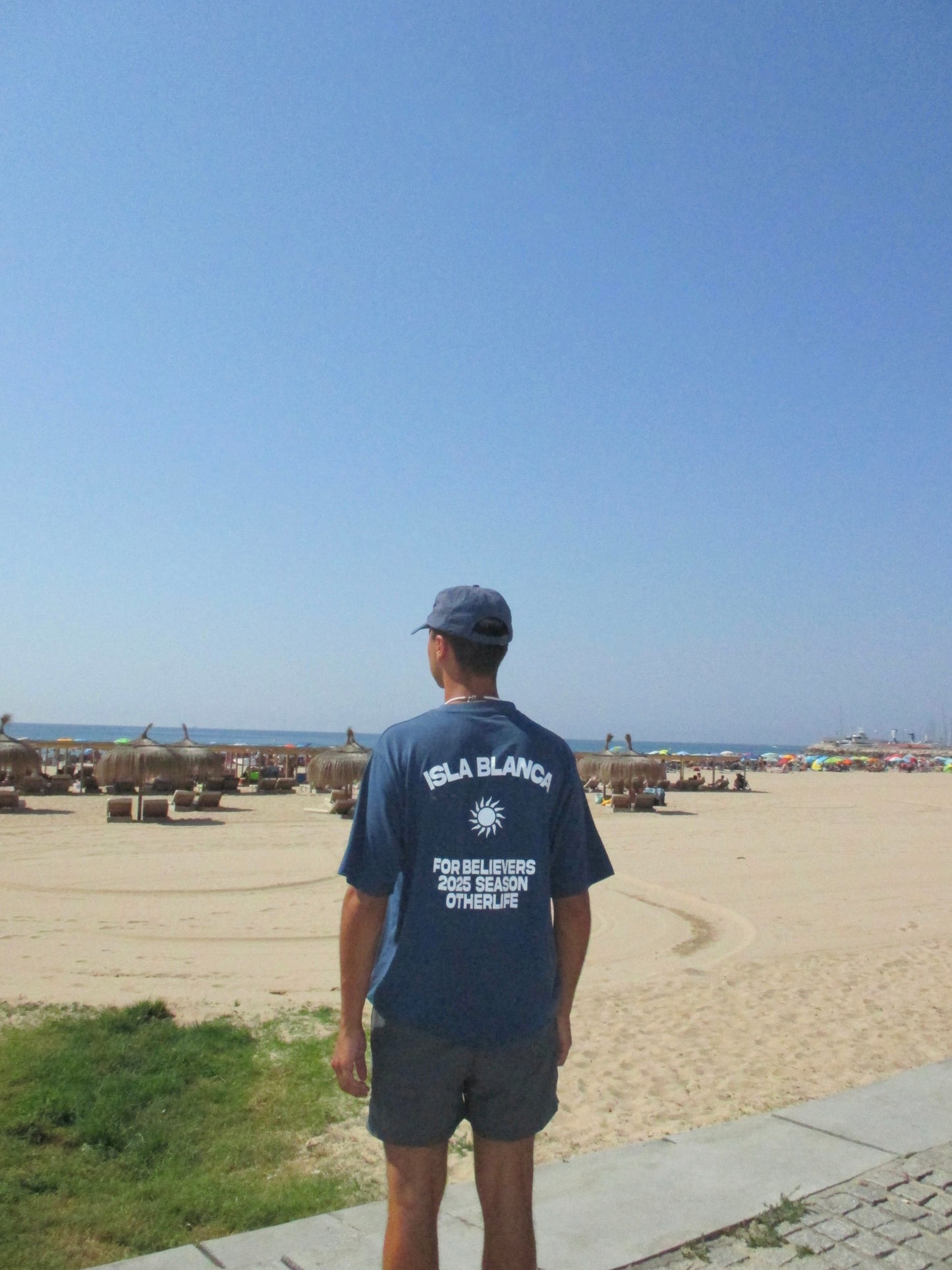 Isla Blanca blue tee