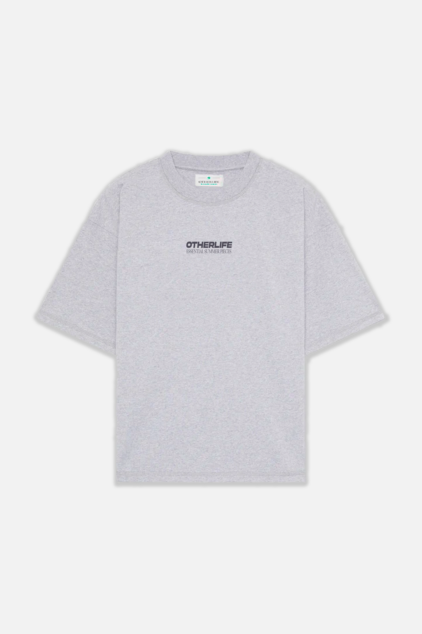 Isla Blanca grey boxy tee