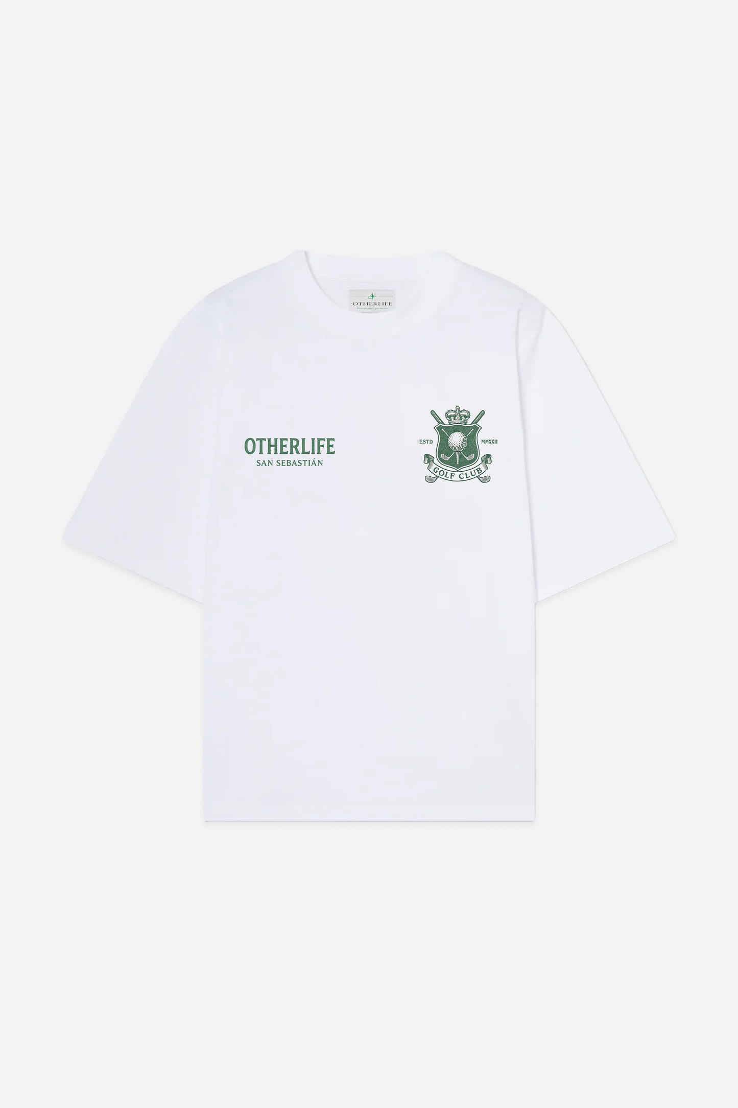 Golf Club white boxy tee