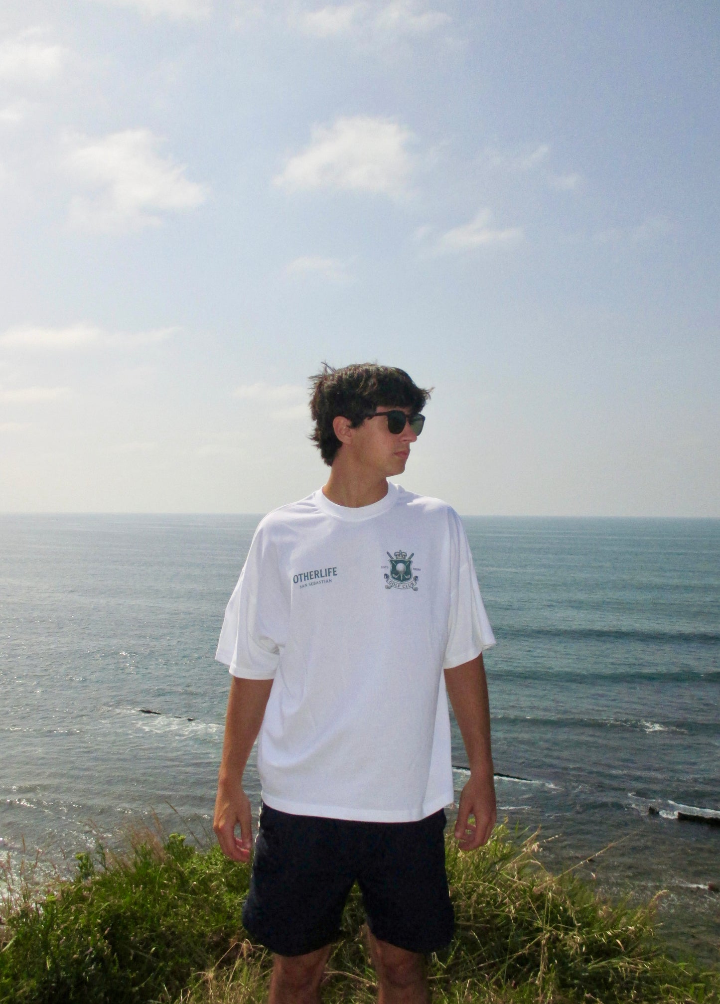 Golf Club white boxy tee
