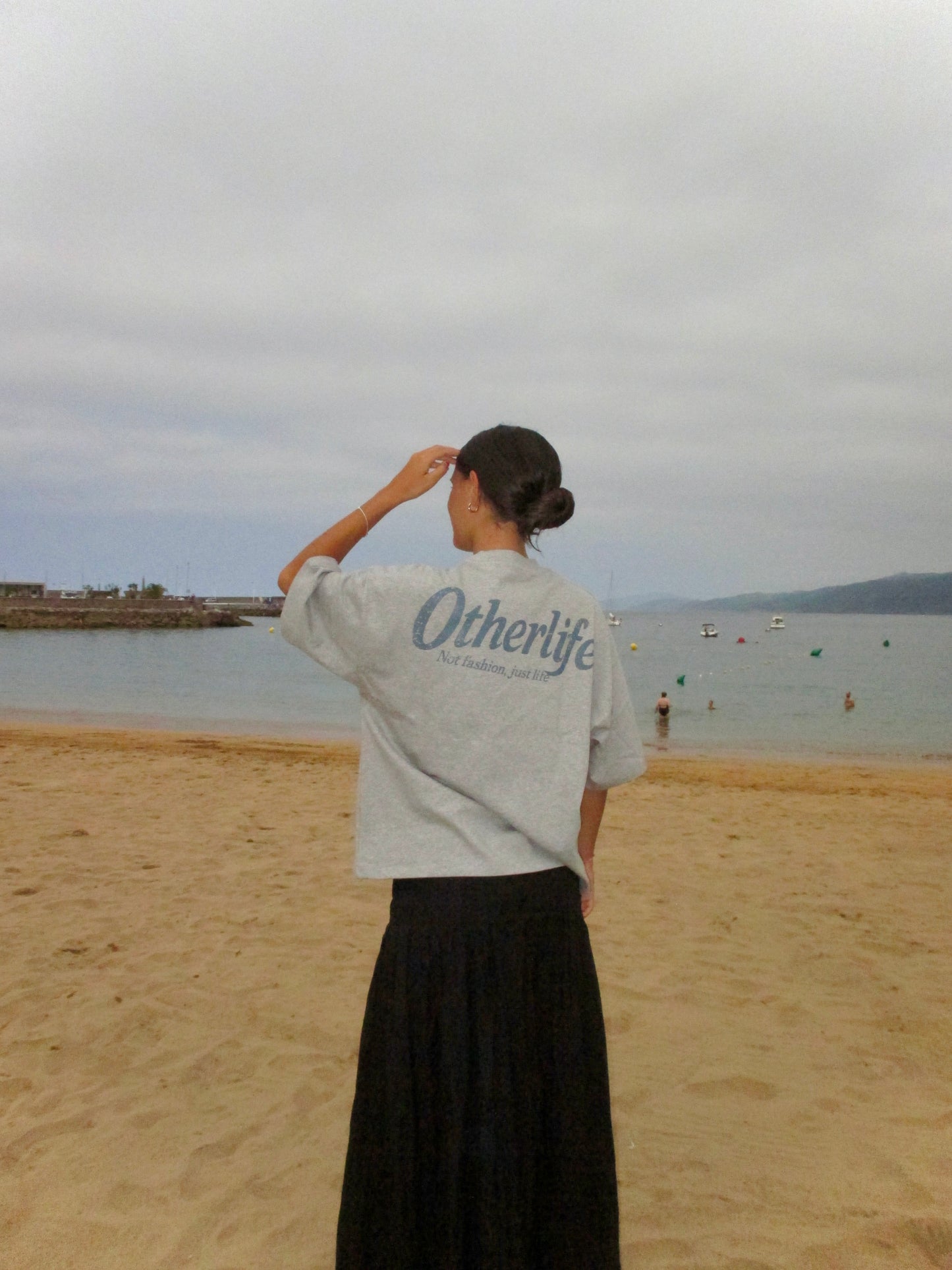 Otherlife grey boxy tee