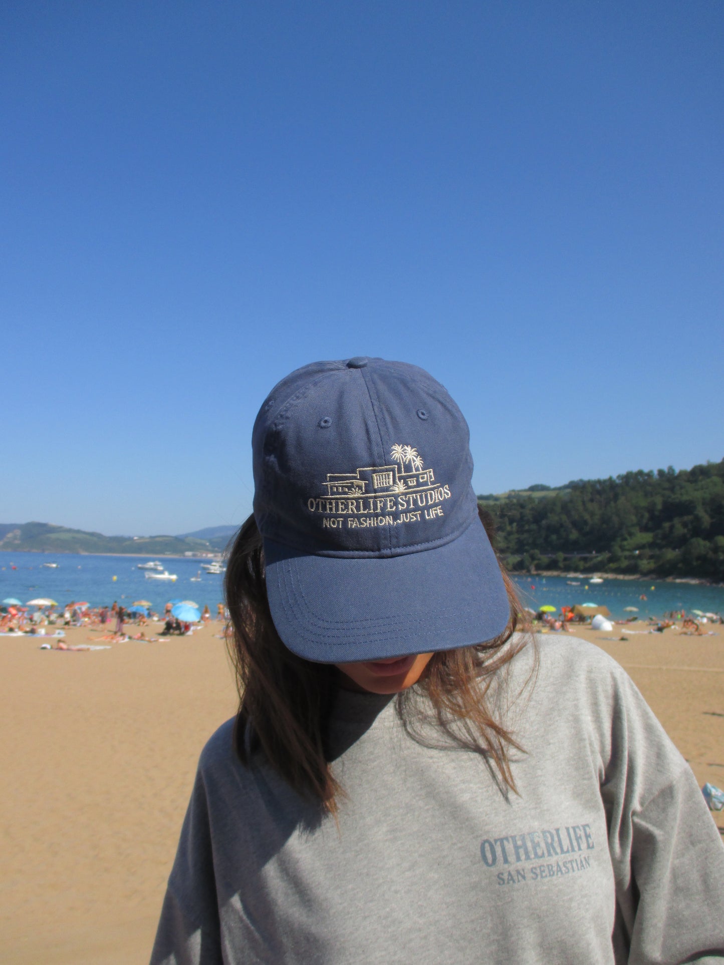 Summer blue cap