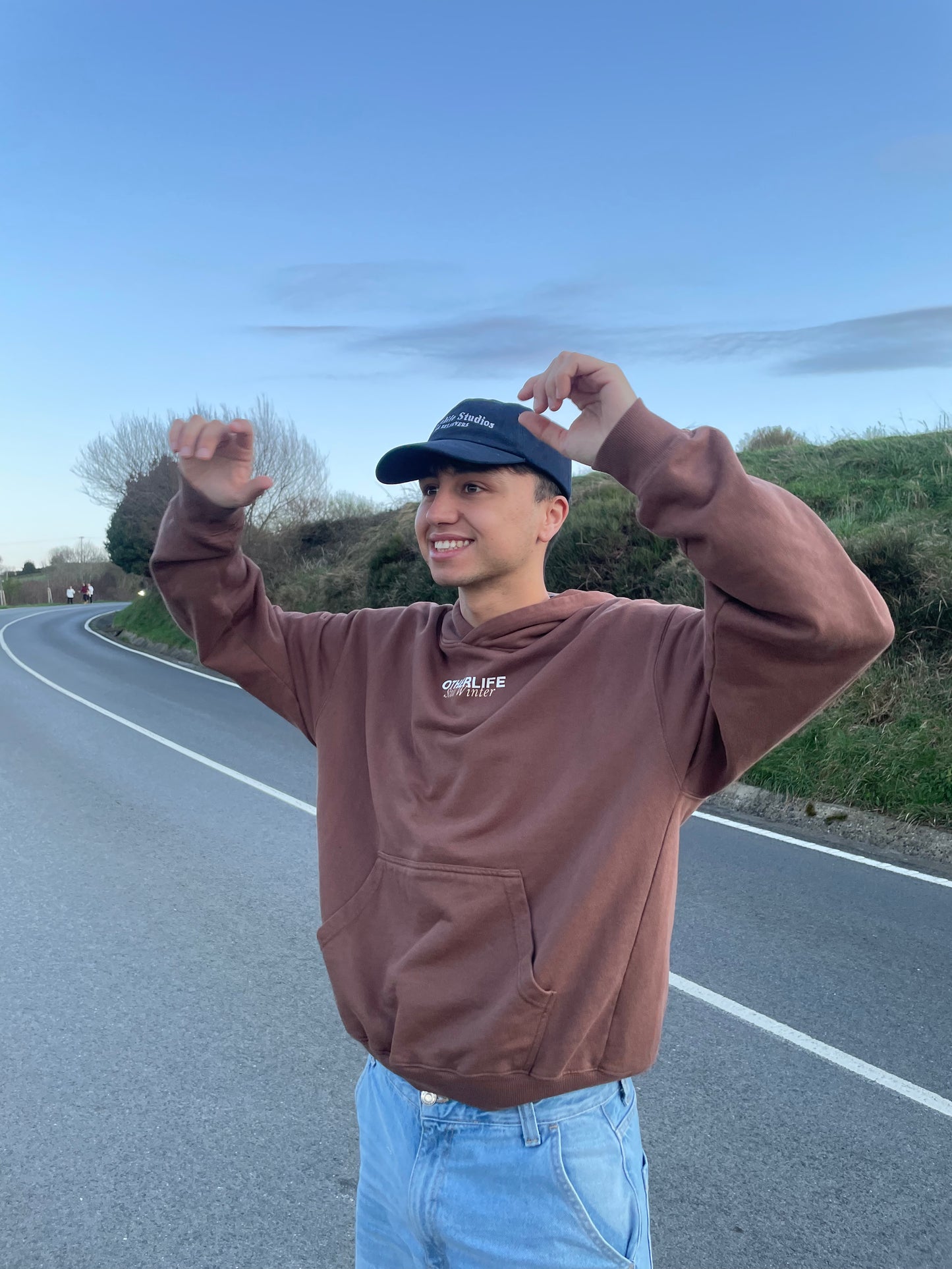 Still winter brown hoodie