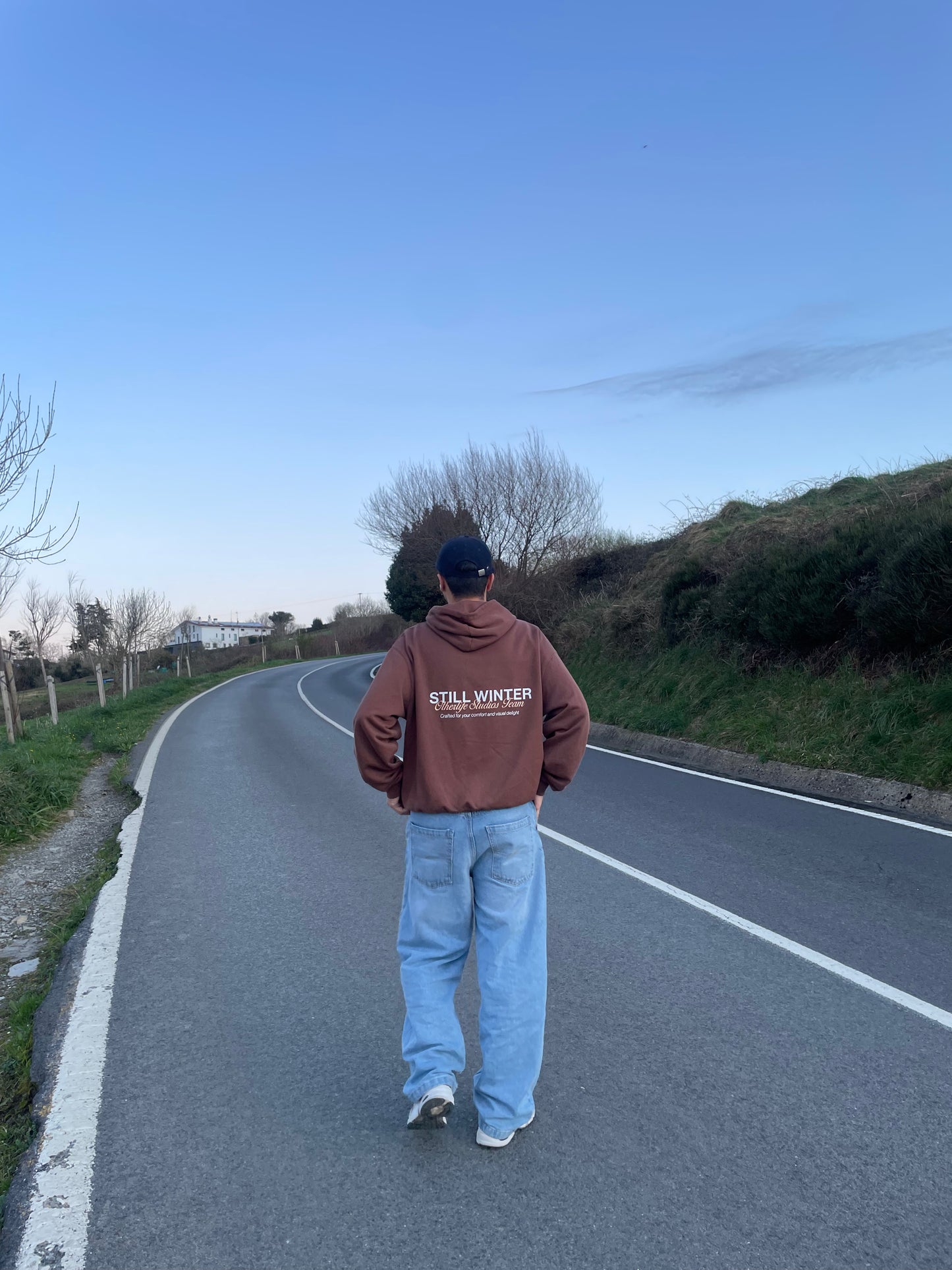 Still winter brown hoodie