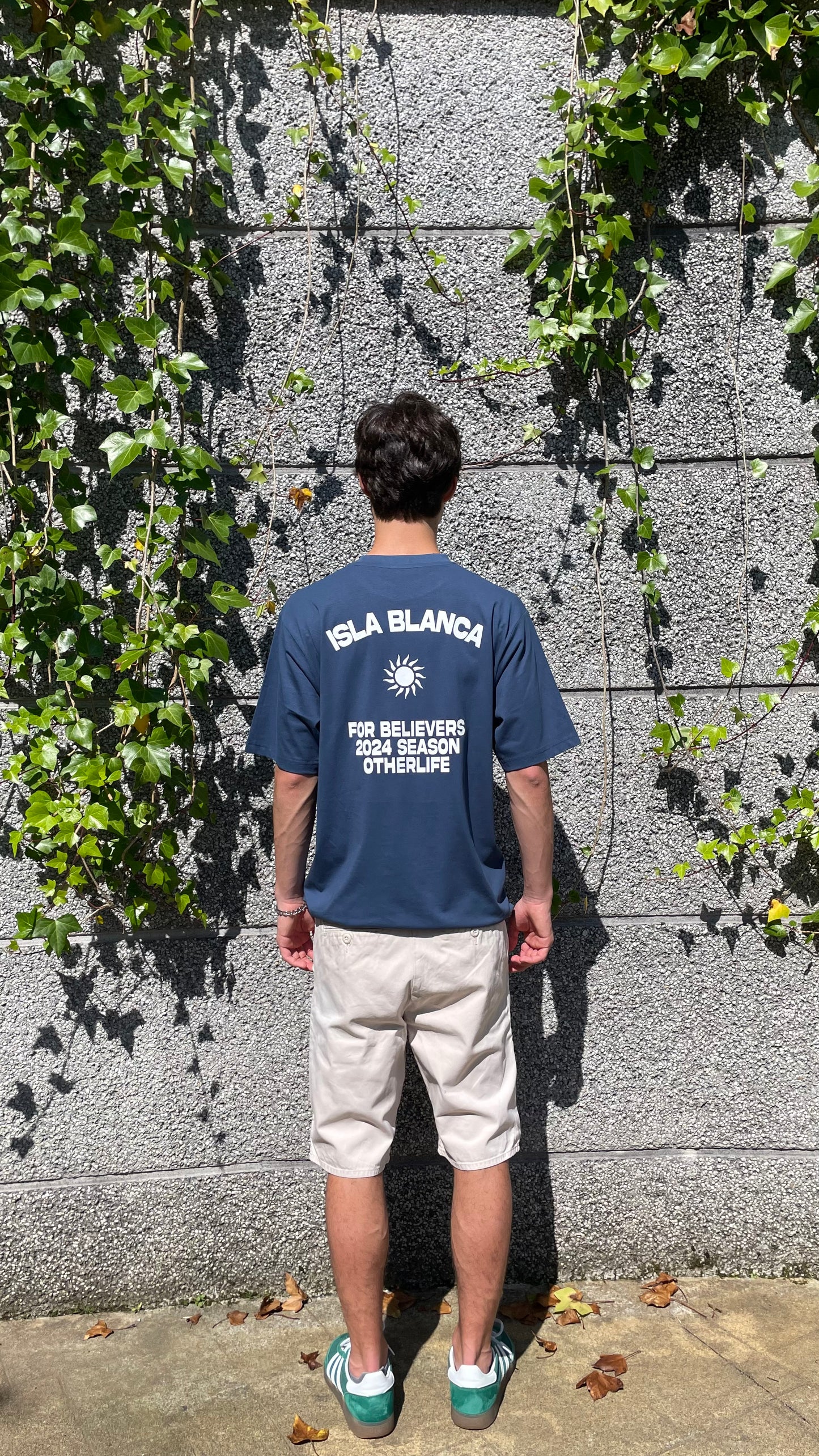 Isla Blanca blue tee