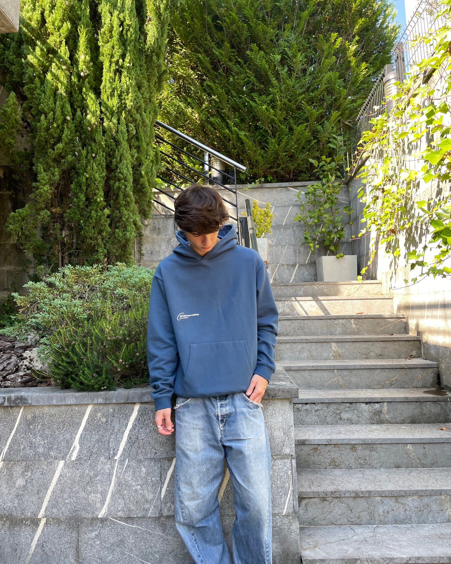 Isla Blanca blue hoodie