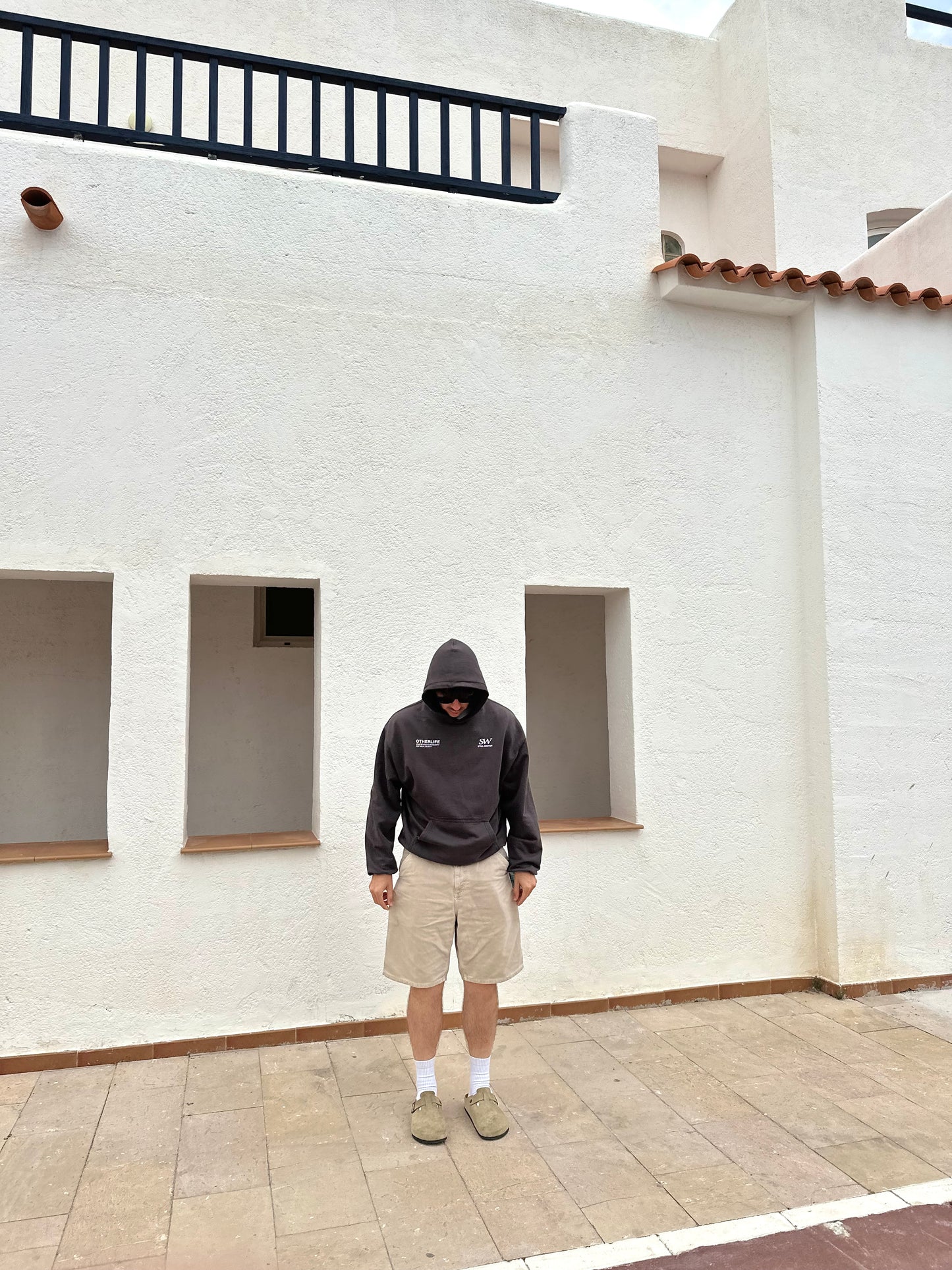Still Winter vintage black hoodie