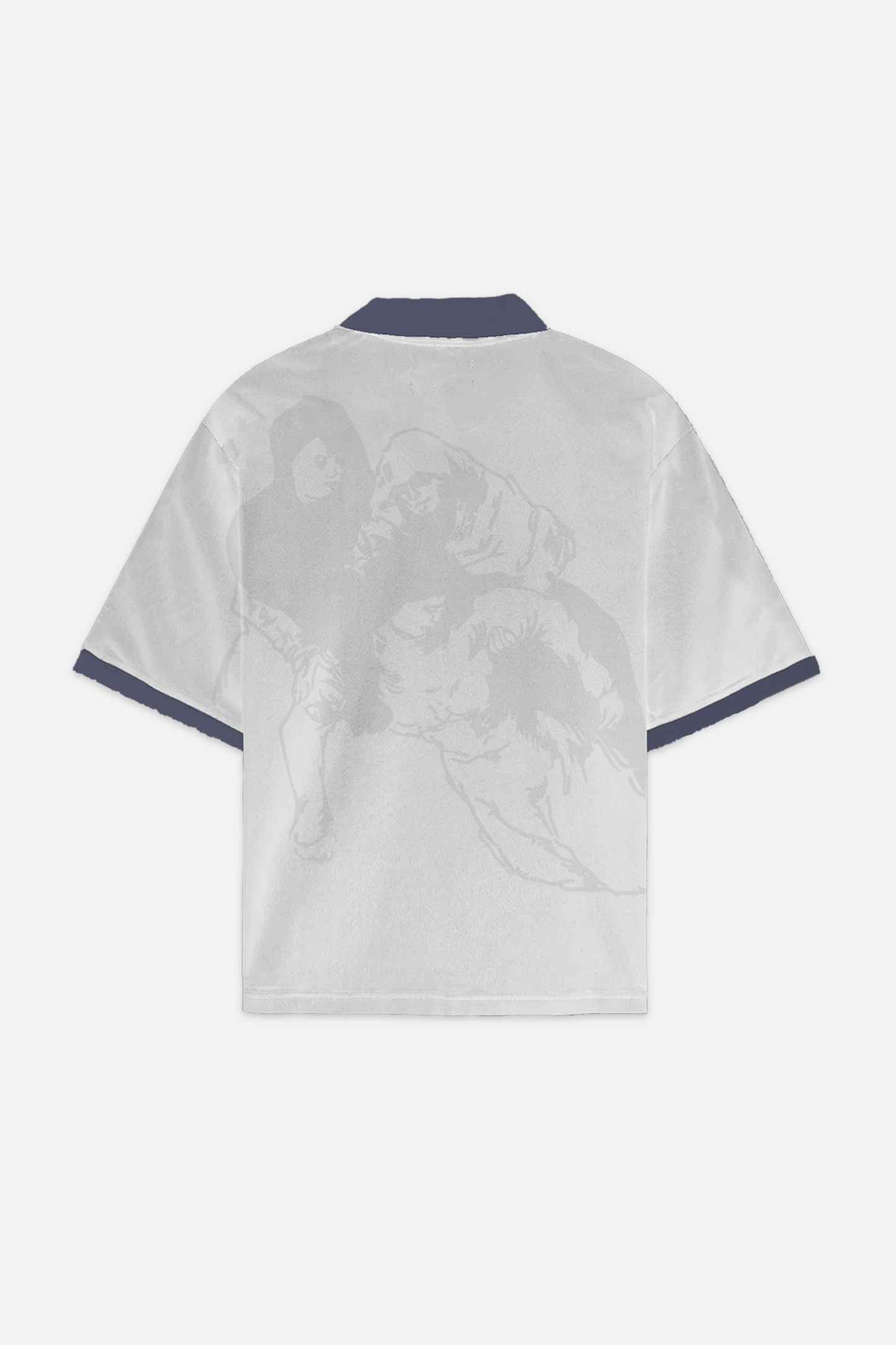 Grey football tee