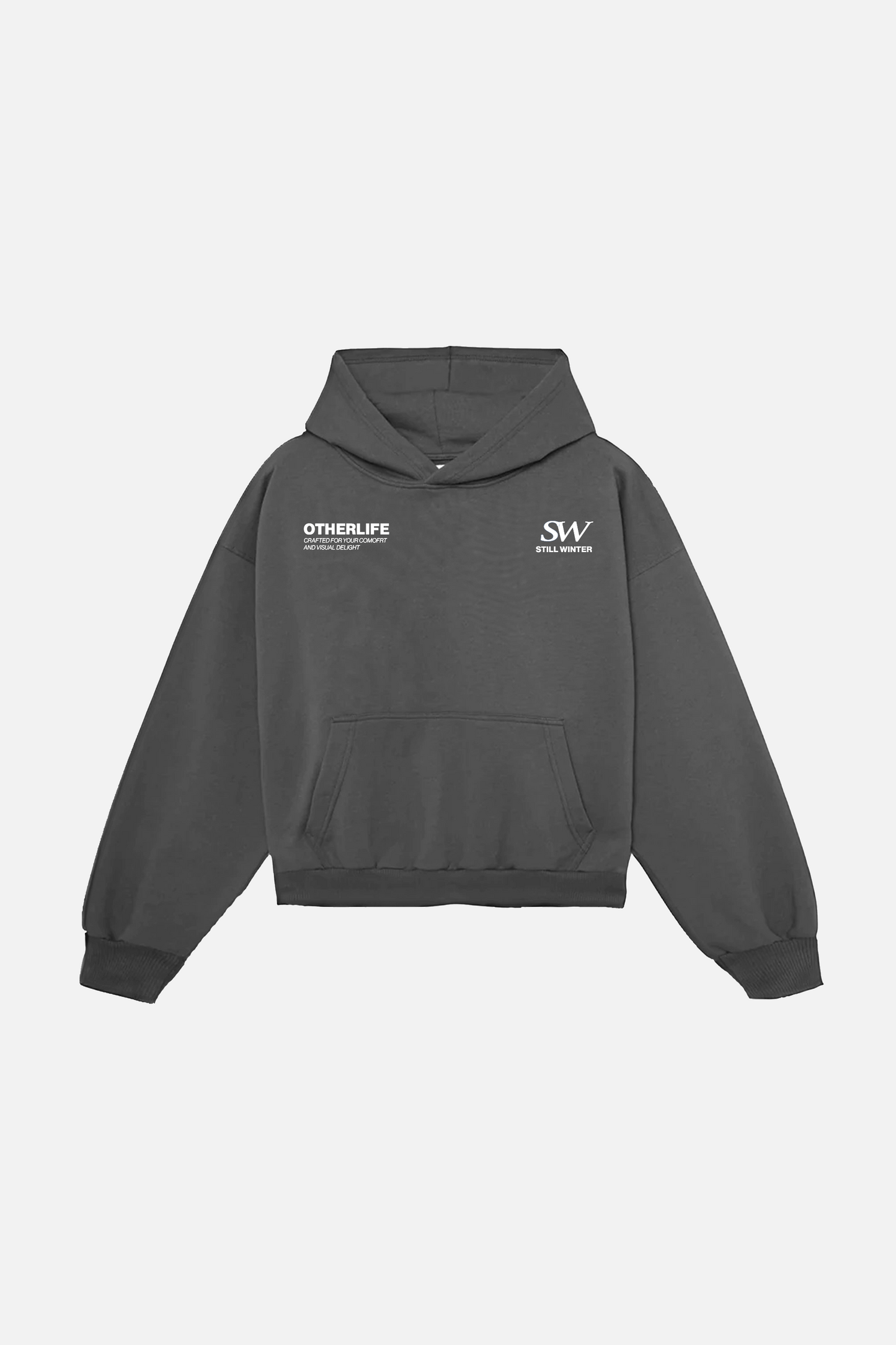 Still Winter vintage black hoodie