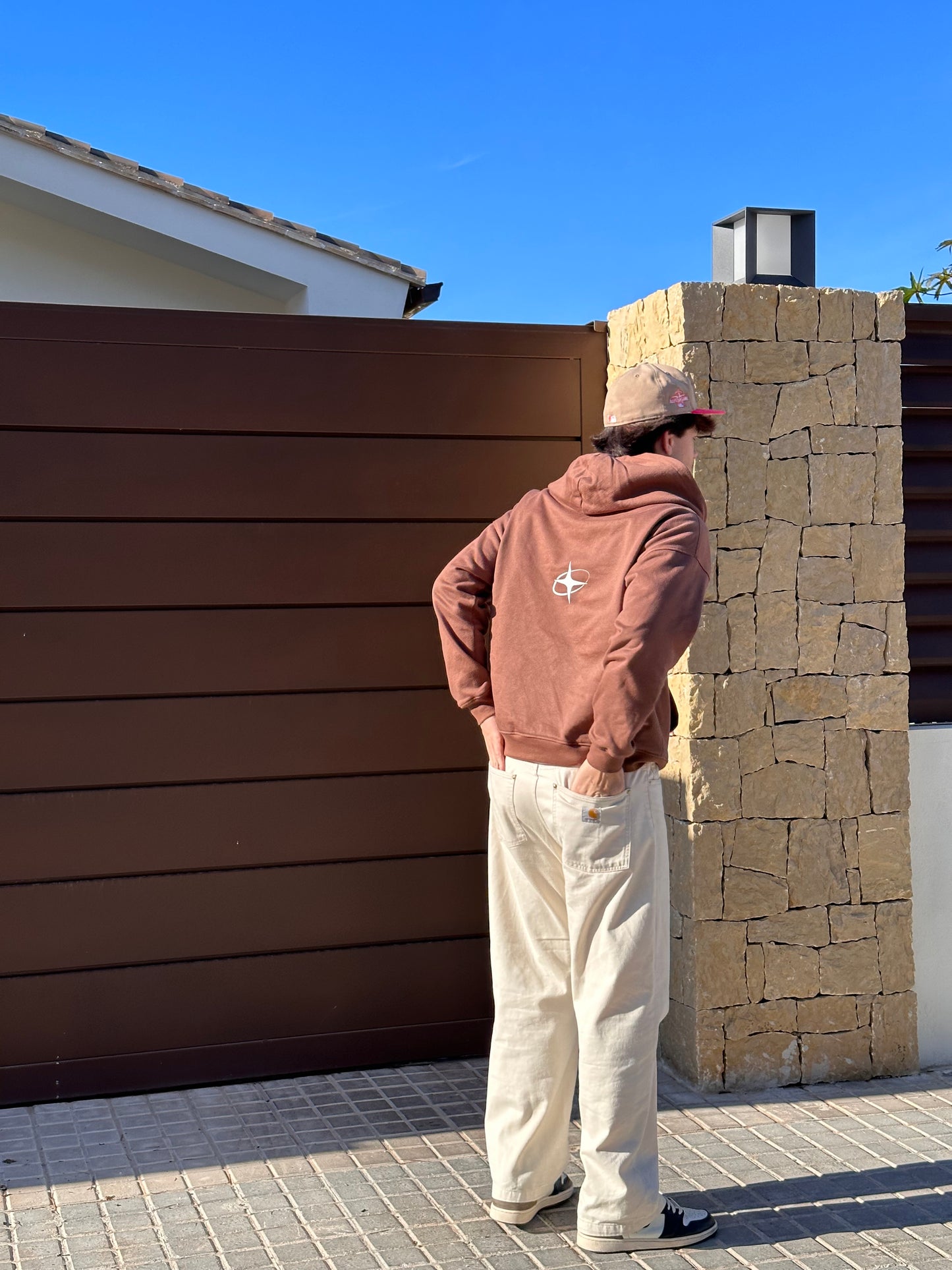 Inspire choco zipped hoodie