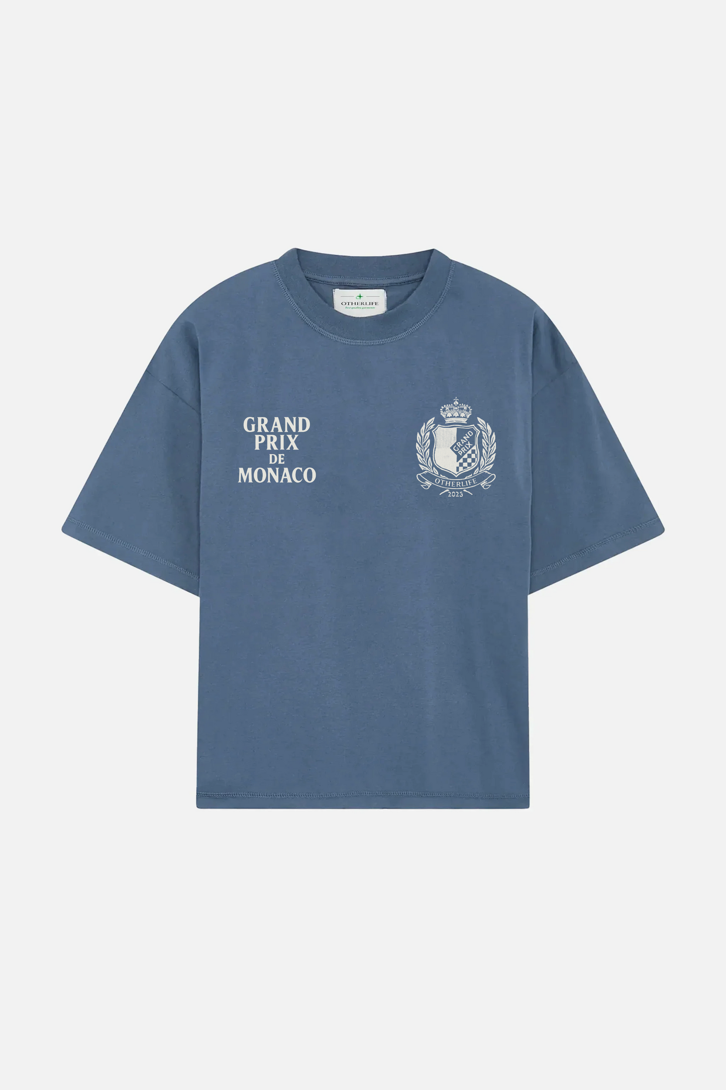 F1 blue boxy tee