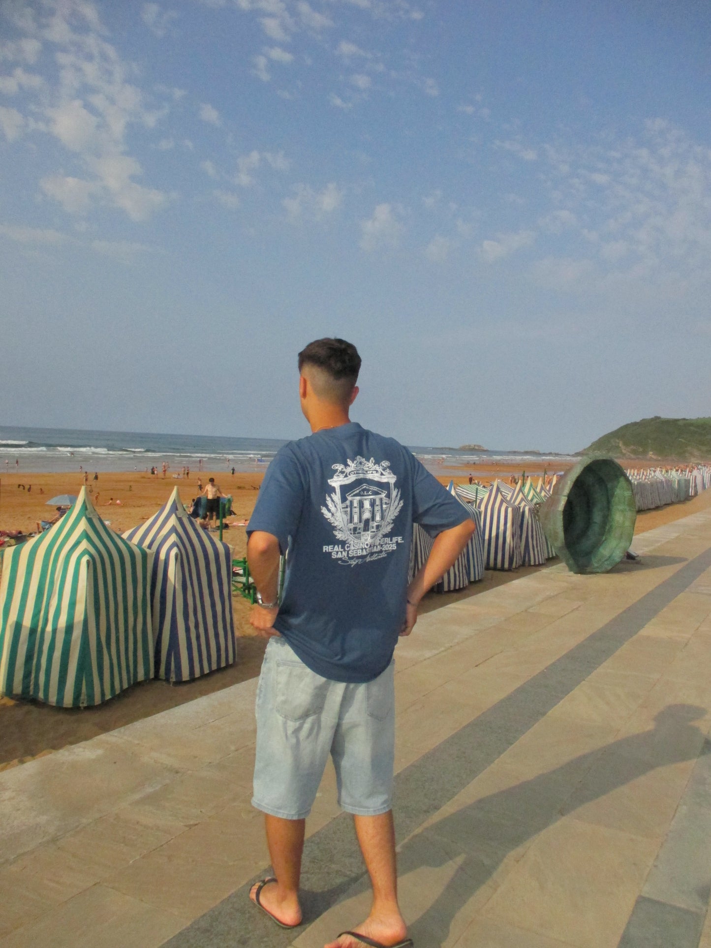 Casino blue tee