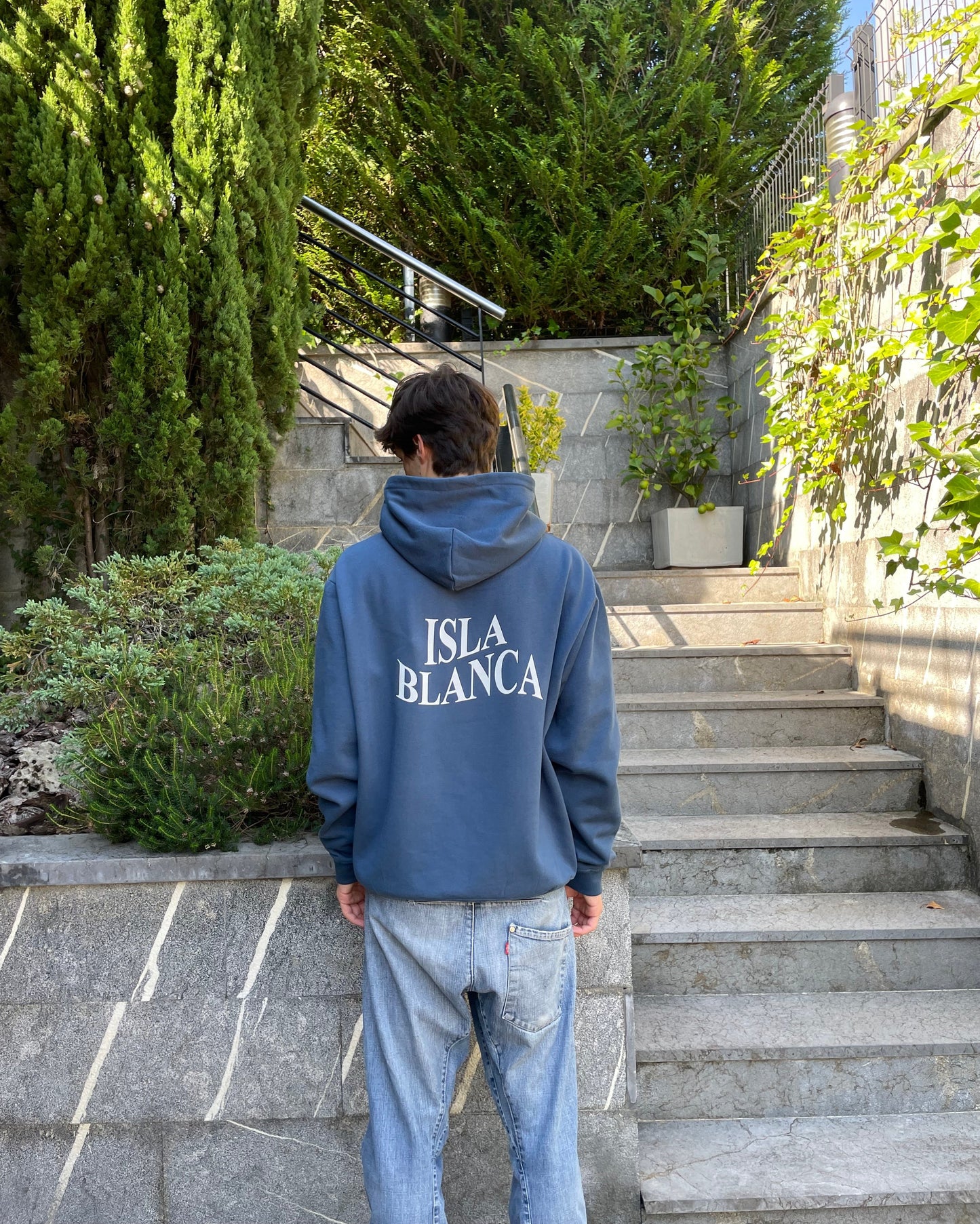 Isla Blanca blue hoodie