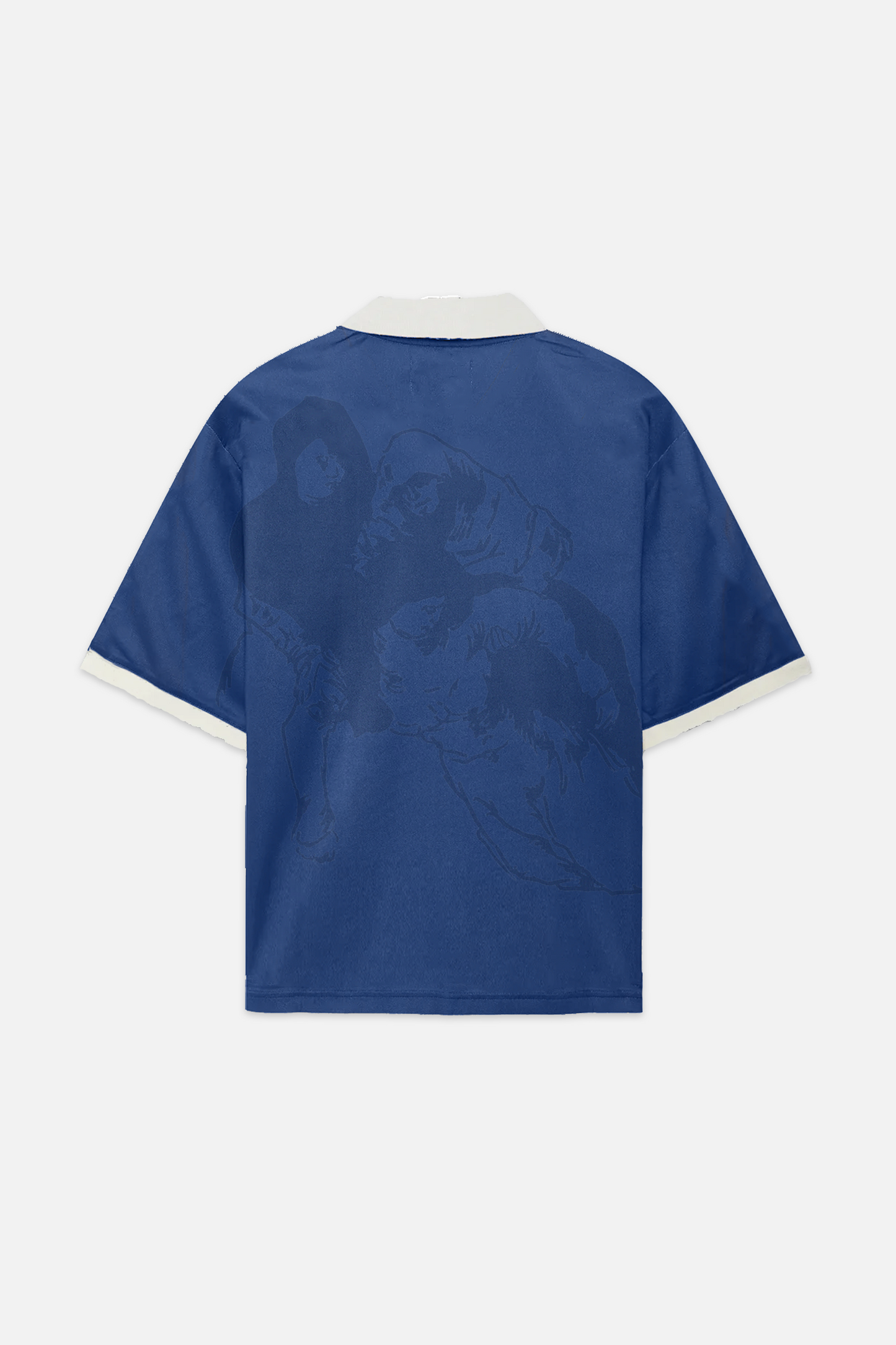 Blue football tee