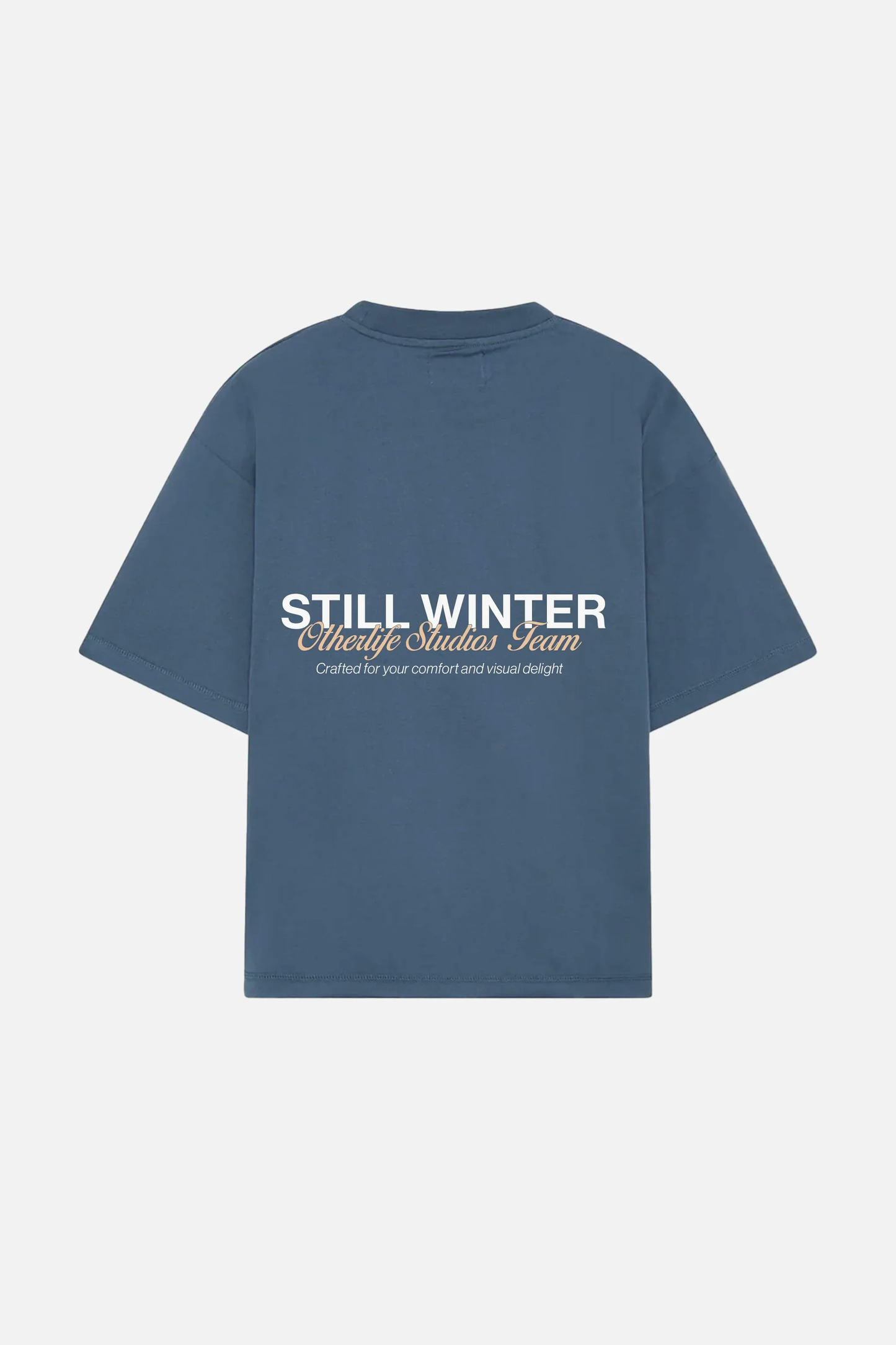 Still Winter navy blue boxy tee