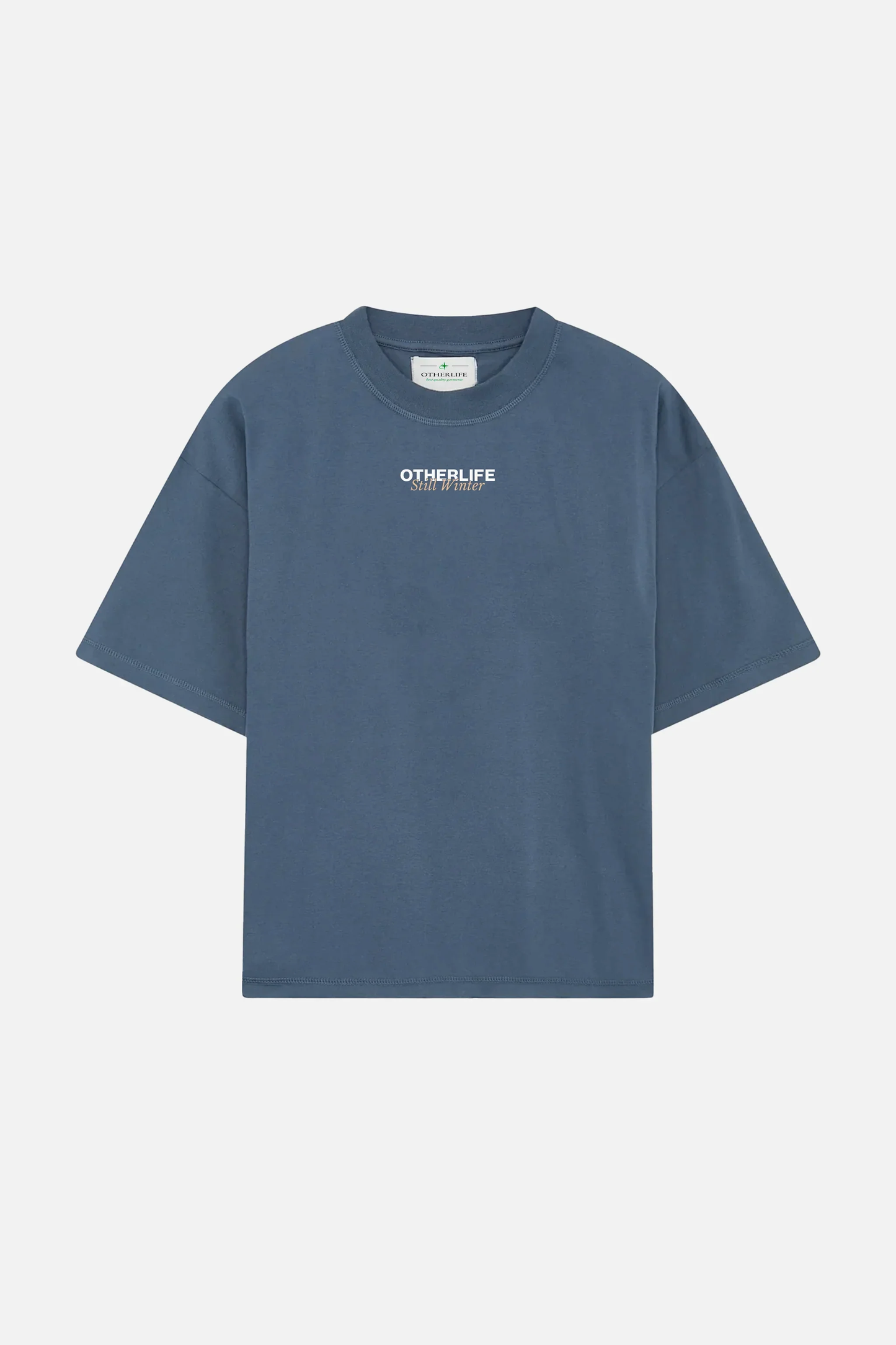 Still Winter navy blue boxy tee
