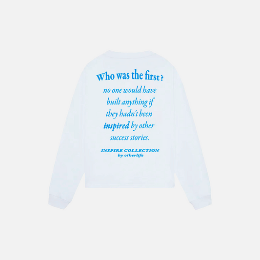 Success stories white longsleeve